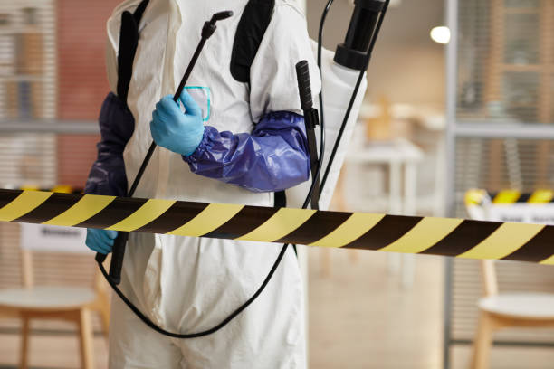 Professional Biohazard Cleanup technician working in Mountain, WI